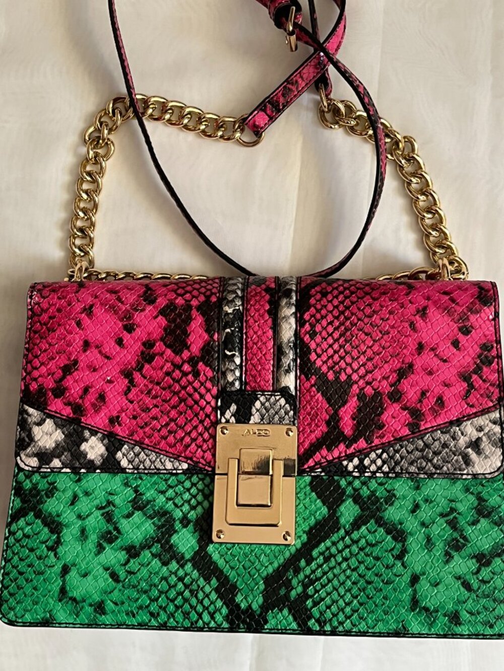 Animal Print Faux Leather Handbag | $39.99